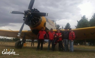 Brigadistas de El Calafate combaten incendio en Chubut