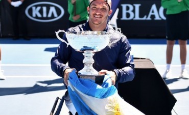 Gustavo Fern&aacute;ndez, campe&oacute;n del Abierto de Australia. Consigui&oacute; el t&iacute;tulo en tenis adaptado