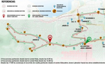 Este es el recorrido de la L&iacute;nea urbana 