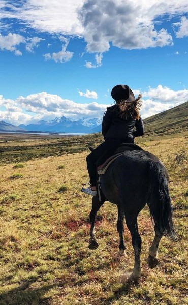 Famosa actriz de Hollywood de paseo en El Calafate
