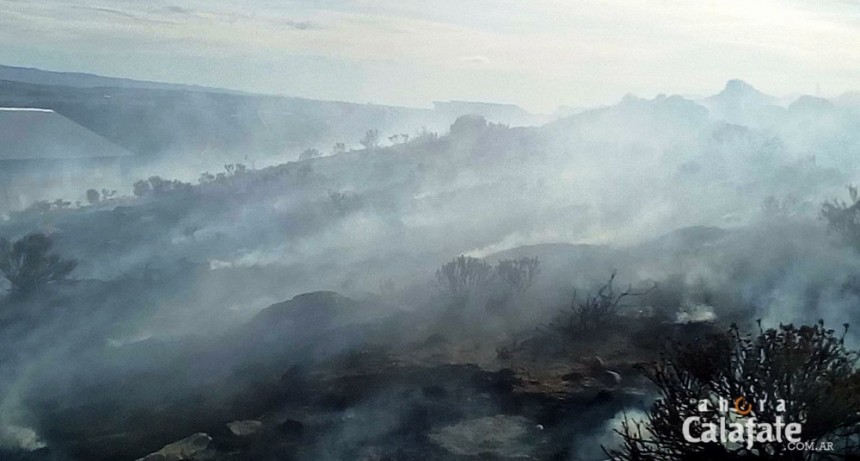 A&ntilde;o Nuevo. Solo incendio de pastizales