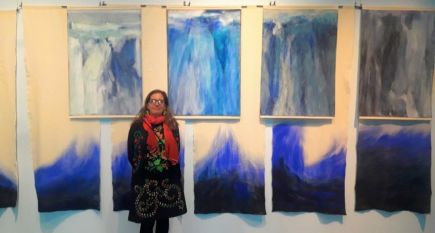 La artista internacional Marina Curci inaugur&oacute; dos muestras en El Calafate