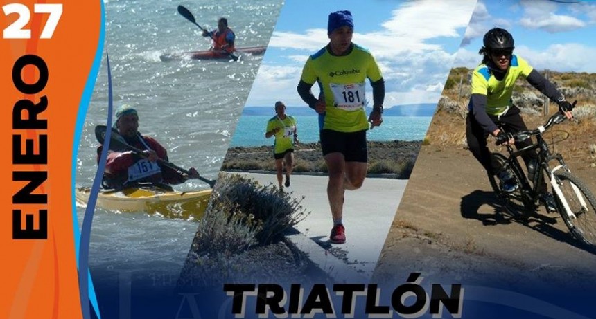 El 27 de enero se corre el Triatlón del Lago Argentino