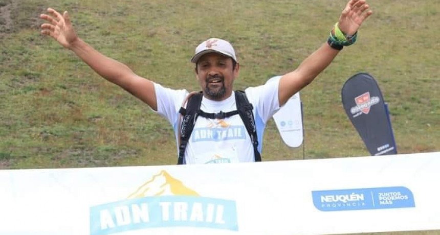 Atleta de El Calafate en el ADN Trail en San Mart&iacute;n de Los Andes