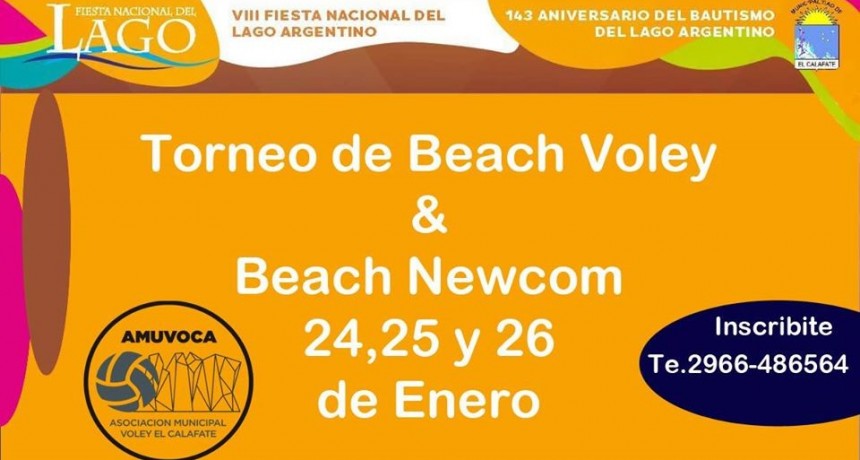 La Fiesta Nacional del Lago arranca con el Beach V&oacute;ley y Newcom