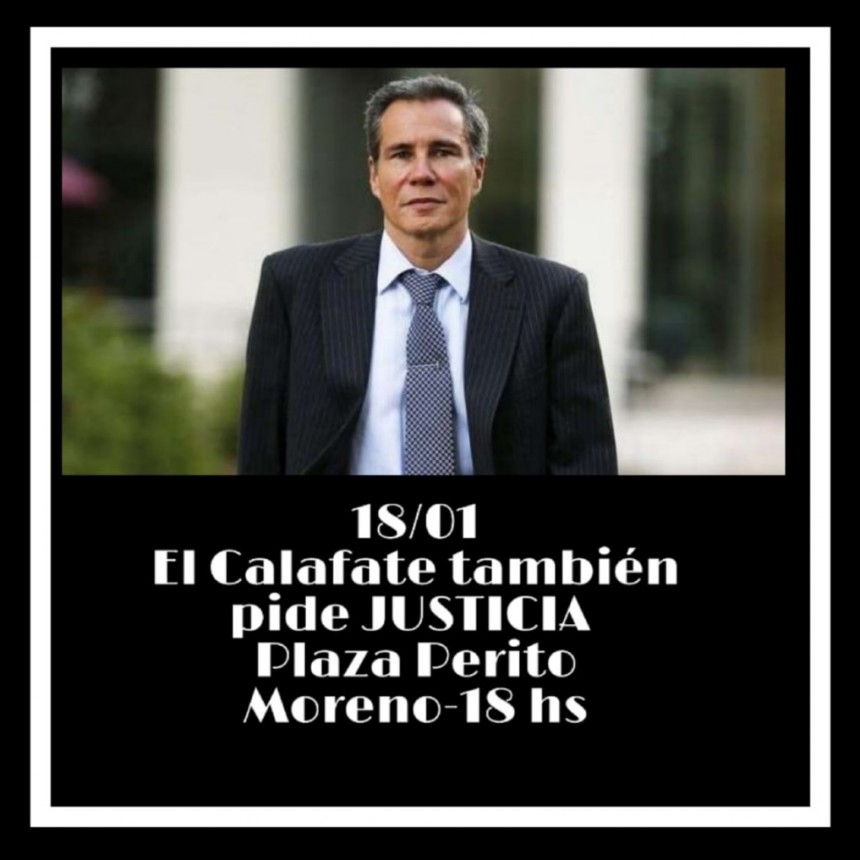 El Calafate. Convocatoria a 5 a&ntilde;os de la muerte de Nisman