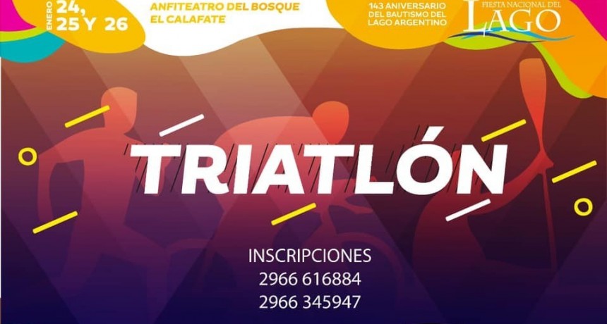 El domingo se corre el Triatl&oacute;n del Lago	