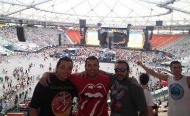 A El Calafate tambi&eacute;n lleg&oacute; la fiebre por los Rolling Stones