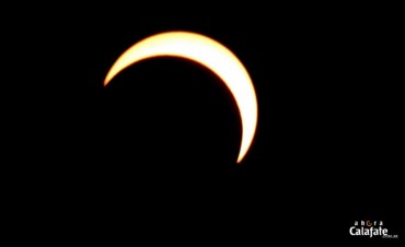 AS&Iacute; SE VIO DESDE EL CALAFATE EL ECLIPSE SOLAR