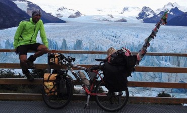 Hace 15 a&ntilde;os que anda en Bicicleta y pas&oacute; por El Calafate