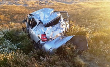 Tr&aacute;gico vuelco cerca de La Esperanza