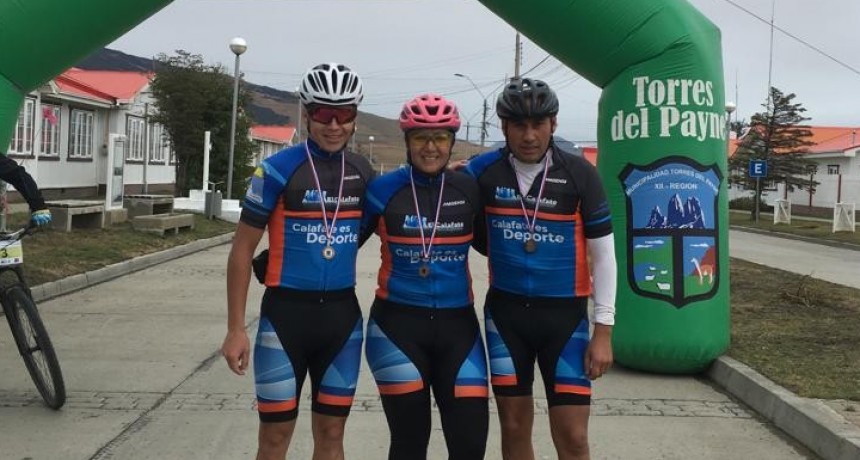 Ciclistas Calafate&ntilde;os en la Ruta Mistraliana de Puerto Natales 
