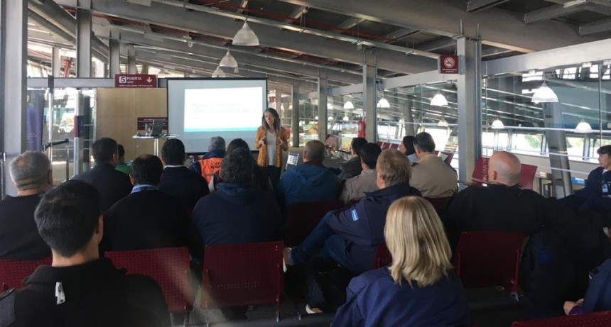 Coronavirus. Capacitaci&oacute;n en el Aeropuerto de El Calafate