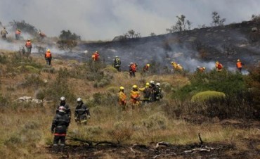Brigadistas de Santa Cruz est&aacute;n en los incendios de Chubut