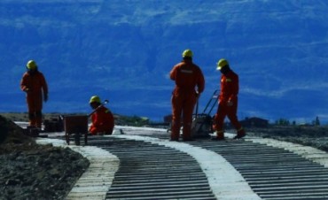Paro de trabajadores de Austral en El Calafate