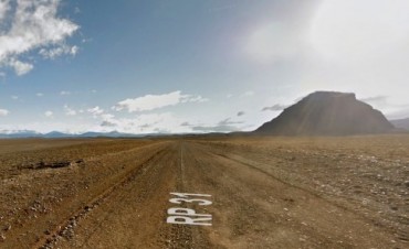 Incendio en la estancia Lago Tar
