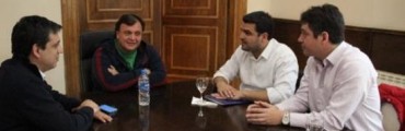 Belloni recibi&oacute; a candidato a Intendente de Ushuaia
