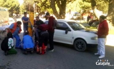 Turista fue atropellada en el centro 