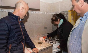 Lleg&oacute; el gas a barrios alejados.