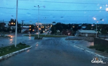 Marca Hist&oacute;rica: Cayeron 38 mm de agua sobre El Calafate