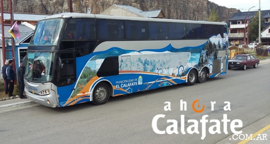 Municipios. El Calafate don&oacute; colectivo a El Chalten