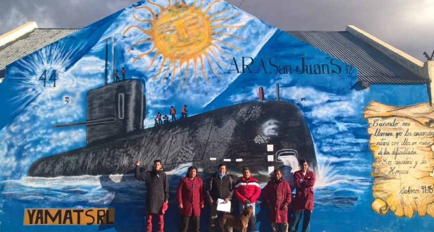 Obra terminada. El homenaje a los 44 del &ldquo;ARA San Juan&rdquo;