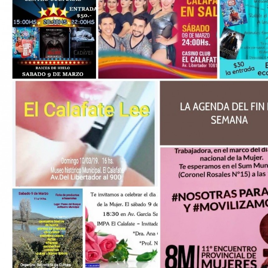 LA AGENDA DEL FIN DE SEMANA