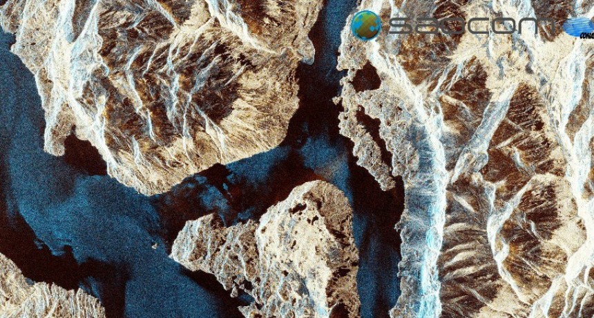 Las primeras im&aacute;genes del sat&eacute;lite SACOM1 son lagos de Santa Cruz