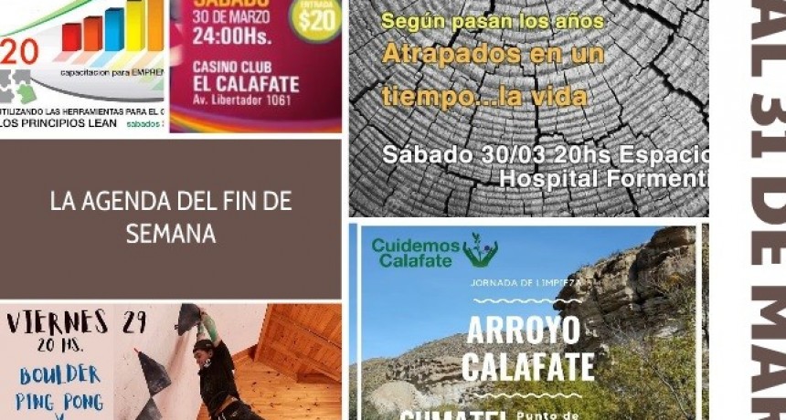 LA AGENDA DEL FIN DE SEMANA