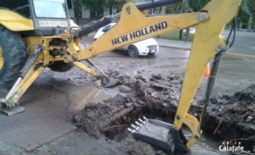 Centro y barrios bajos sin agua por la rotura de un ca&ntilde;o