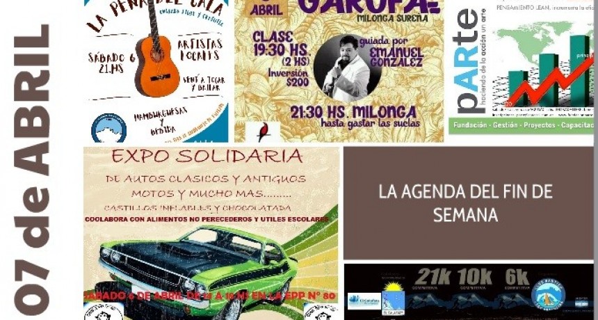 LA AGENDA DEL FIN DE SEMANA