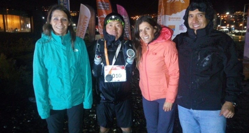 Pascale Taillieu 2da en la UTMB de Ushuaia