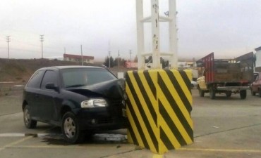Choc&oacute; en la playa de estacionamiento
