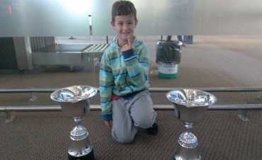 Thiago Levati tuvo un gran debut en el Argentino de Karting