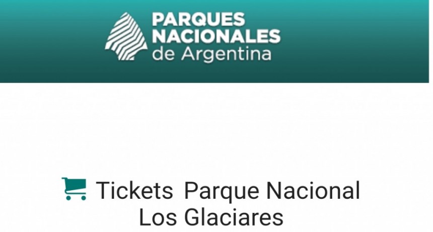 El parque los glaciares ingres&oacute; al sistema webventa.
