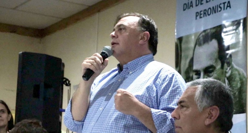 Belloni lanz&oacute; su candidatura a gobernador desde Caleta Olivia