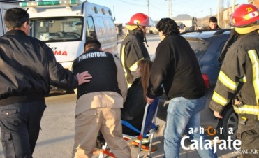 Choque. 11 personas atendidas en el hospital.