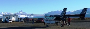 El Chalt&eacute;n avanza hacia el aer&oacute;dromo p&uacute;blico