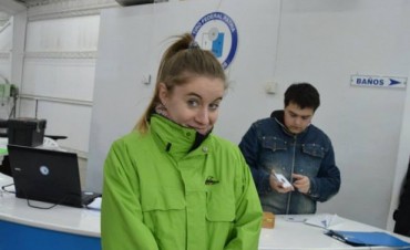 La familia Betig ganadora en el Tiro de Gallegos.