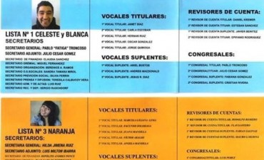 Elecciones en el SOEM El Calafate
