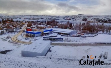 Lleg&oacute; la nieve a El Calafate.