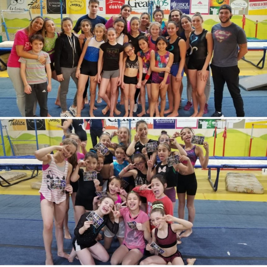 Gimnasta ol&iacute;mpica brasilera en El Calafate