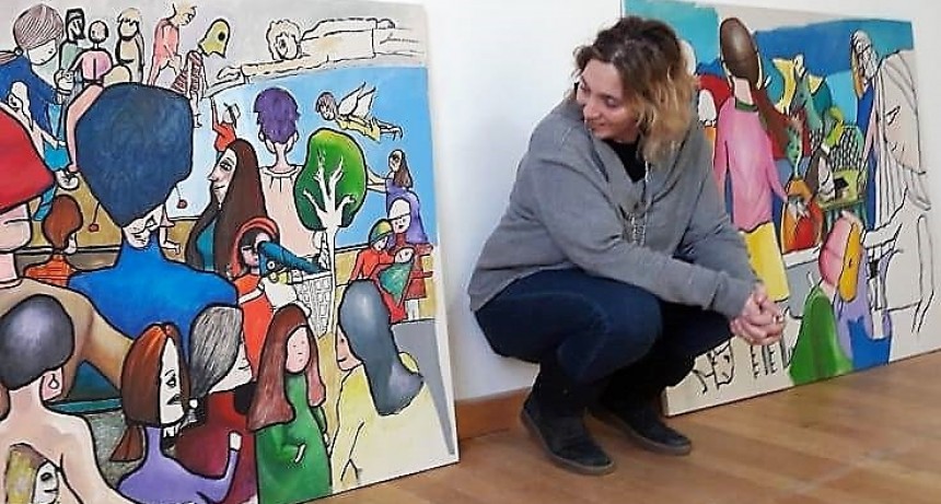 Artista local en el Minnicelli