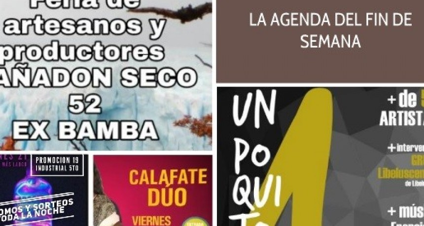 LA AGENDA DEL FIN DE SEMANA