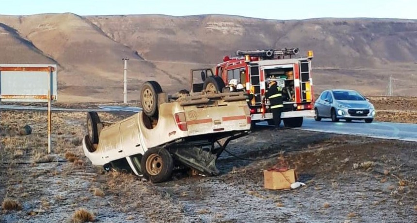 Vuelco en el acceso al Aeropuerto 