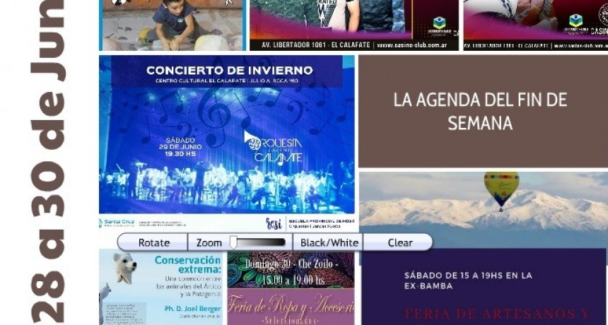 LA AGENDA DEL FIN DE SEMANA