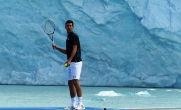 Djokovic se acord&oacute; de El Calafate en Wimbledon.