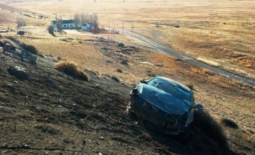 Volcaron turistas que regresaban de El Calafate