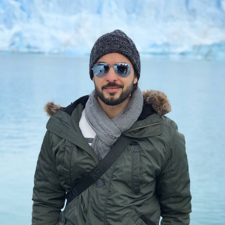 Carlitos Ortellado de vacaciones en El Calafate