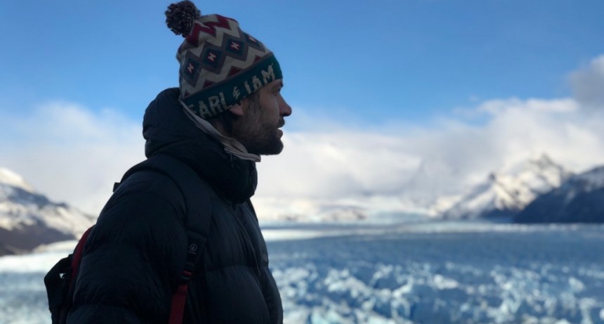 Fabricio Oberto tambi&eacute;n eligi&oacute; El Calafate para sus vacaciones